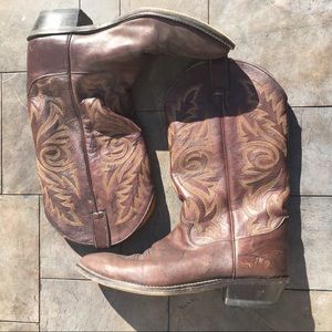 Justin Boots Dark Brown Marbled Deerlite Boot 1564